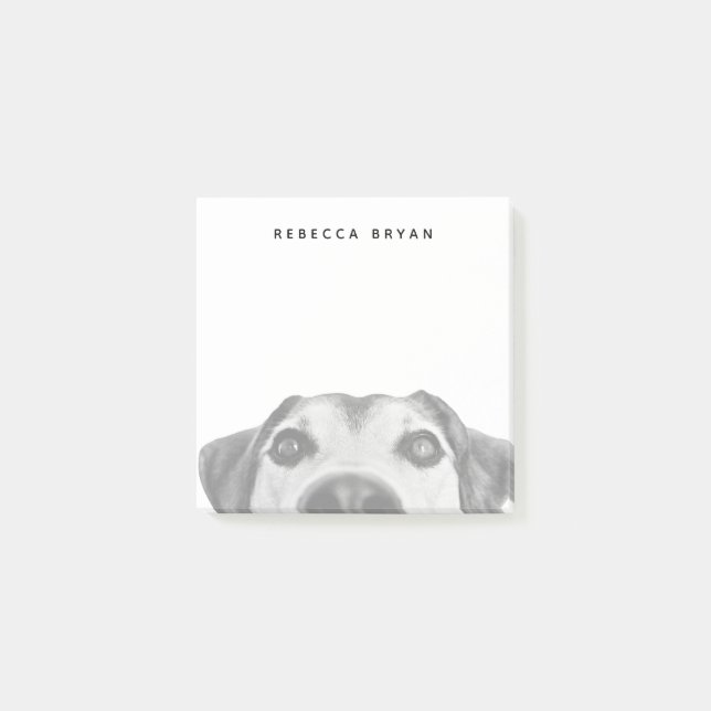 Sniffing Dog Nose Photo Post-it Notes (Front)