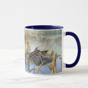 Snipe on a cold and frosty morning mug