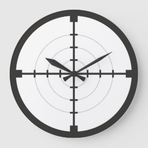 sniper finder target symbol weapon gun army large clock
