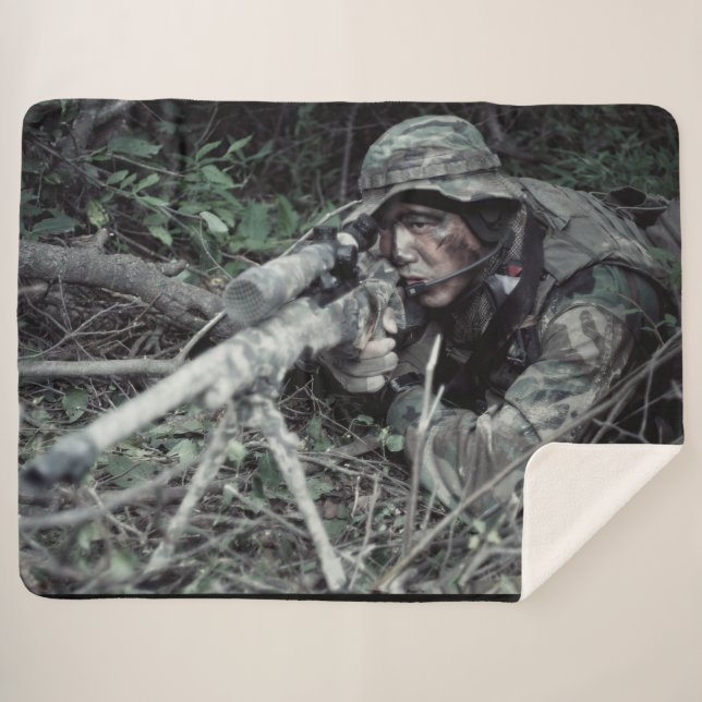 SNIPER SHERPA BLANKET (Front (Horizontal))