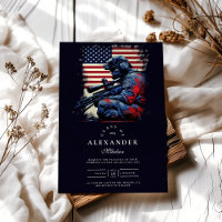 Sniper Soldier American Flag Graduation