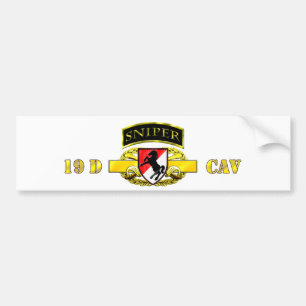 Sniper Tab 19D Cav Scout 11th Armored Cav Bumper Sticker