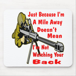 Sniper Watching Your Back A Mile Away Mouse Pad