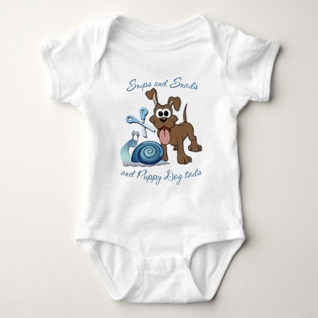 SNIPS SNAILS & PUPPY DOG TAILS ... BABY BODYSUIT (Front)
