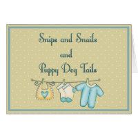 Snips Snails Puppy Dog Tails Baby Shower