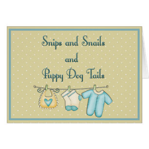 Snips Snails  Puppy Dog Tails Baby Shower 