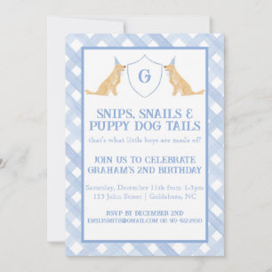 Snips, Snails & Puppy Dog Tails Invitation