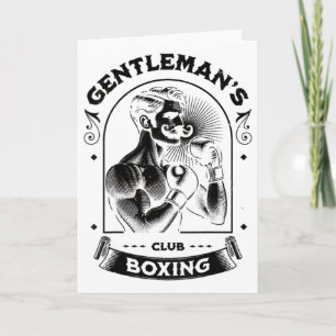 #snirt Gentleman's Boxing Club Retro With Box Boxe Card