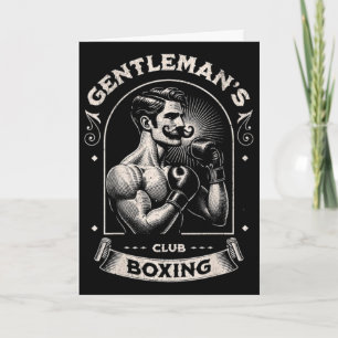 #snirt Gentleman's Boxing Club Retro With Box Boxe Card