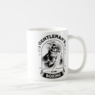 #snirt Gentleman's Boxing Club Retro With Box Boxe Coffee Mug