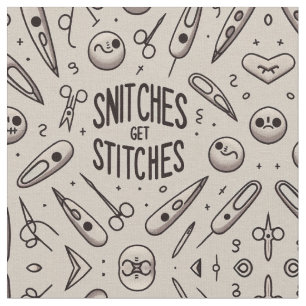 Snitches get Stitches Fabric
