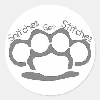 Snitchez Get Stitchez Stickers