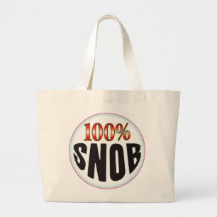 Snob Tag Large Tote Bag