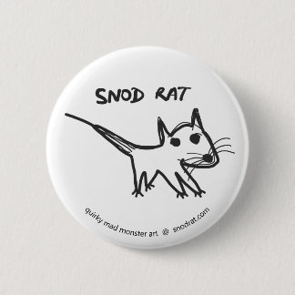 Snod Rat 6 Cm Round Badge