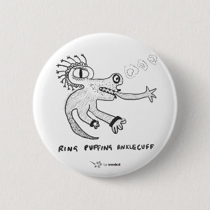 Snod Rat: Ring Puffing Ankle Cuff 6 Cm Round Badge