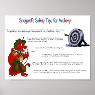 Snogard's Safety Tips for Archery Poster