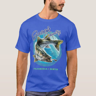 Snook fishing country florida keys tee shirt