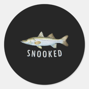 Snook Fishing Saltwater Inshore Common Snook Fish Classic Round Sticker