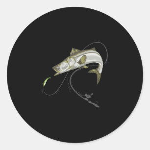 Snook robalo sergeant fish linesider seifffish classic round sticker