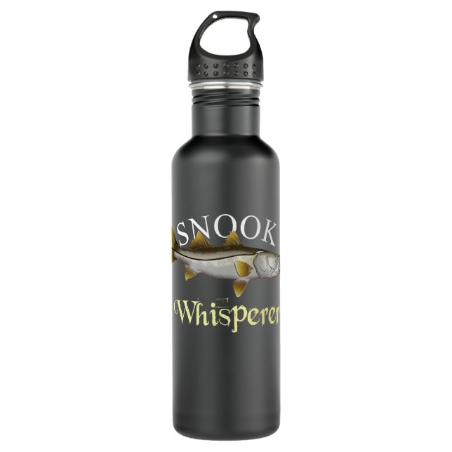 Snook Whisperer Dark 710 Ml Water Bottle (Front)