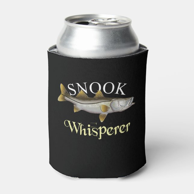 Snook Whisperer Dark Can Cooler (Can Front)