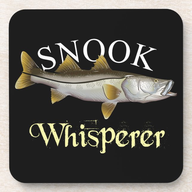 Snook Whisperer Dark Coaster (Front)