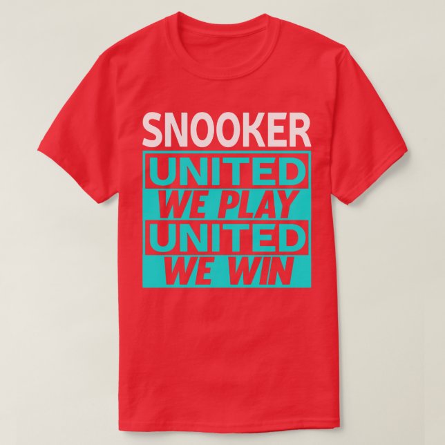 Snooker Billiards 1 T-Shirt (Design Front)