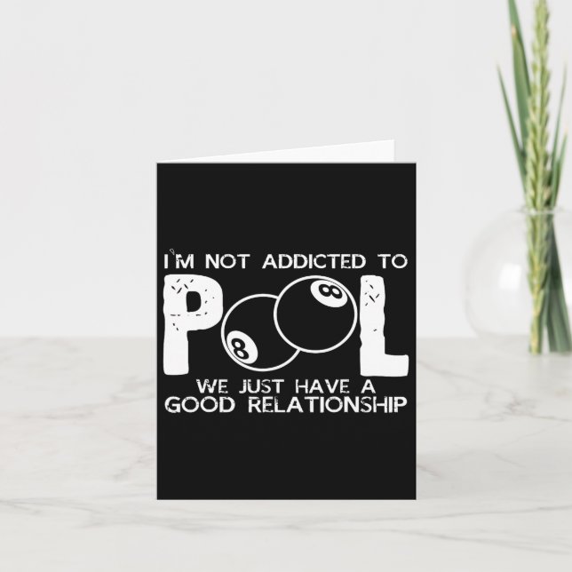 Snooker Billiards Table Shot Cue Stick Chalk Rack  Card (Front)