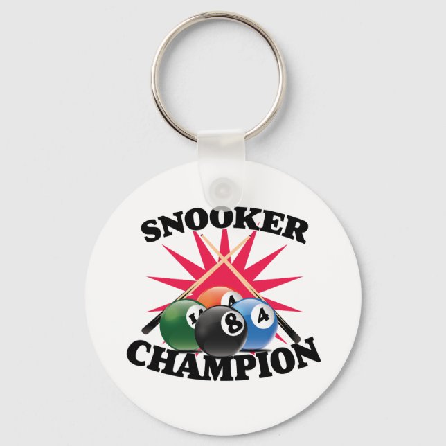 Snooker Champion  Key Ring (Front)