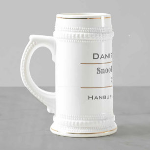 Snooker Champion or Pool Champion Award Beer Stein