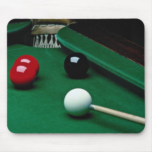 Snooker equipment mouse pad (Front)