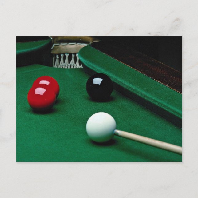 Snooker equipment postcard (Front)