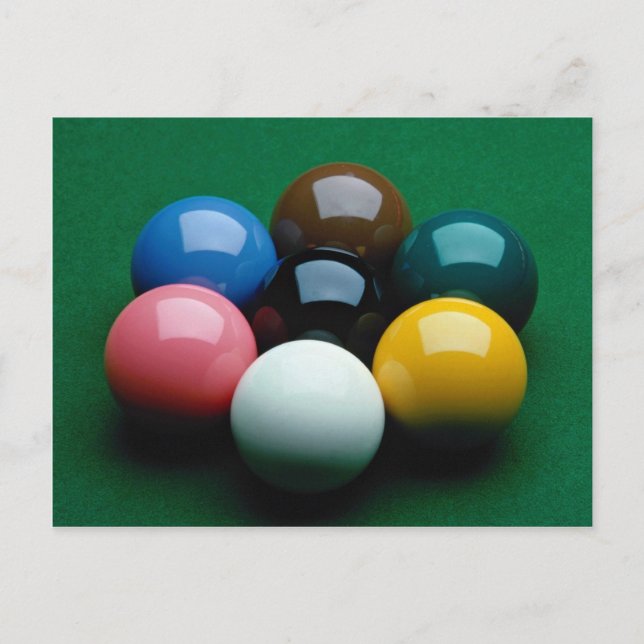 Snooker equipment postcard (Front)