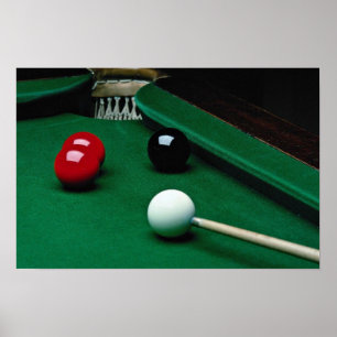 Snooker equipment poster