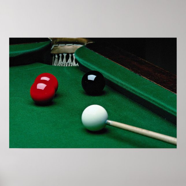 Snooker equipment poster (Front)