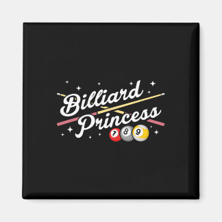 Snooker Game Billiard Princess Pool Players Billia Magnet