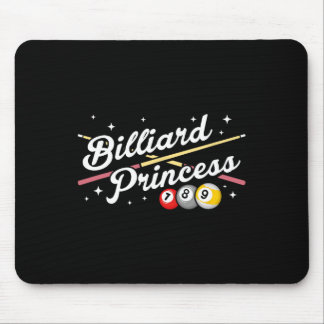 Snooker Game Billiard Princess Pool Players Billia Mouse Pad