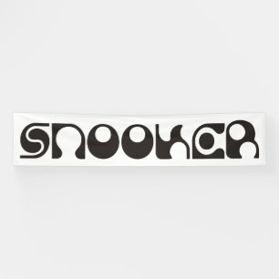 SNOOKER modern font + your ideas Banner