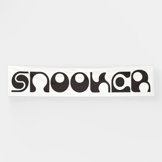 SNOOKER modern font + your ideas Banner (Horizontal)