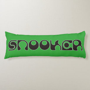 SNOOKER modern font + your ideas Body Cushion
