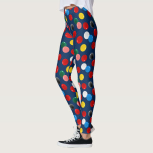 Snooker Player Colourful Billiards Leggings