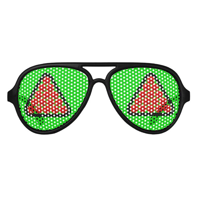 Snooker Player, Novelty Snooker Ball Party Aviator Sunglasses (Front)