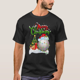 Snooker Sports  Xmas Decoration Santa Snooker Chri T-Shirt