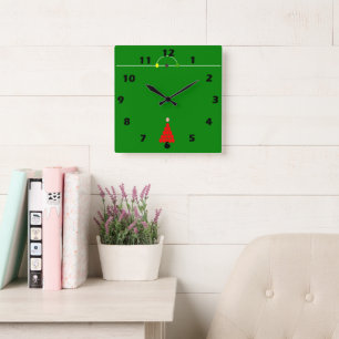 Snooker Table Square Wall Clock
