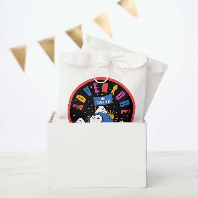 Snoopy Adventure Awaits Graduation Mountain Design Favour Bag (Party)