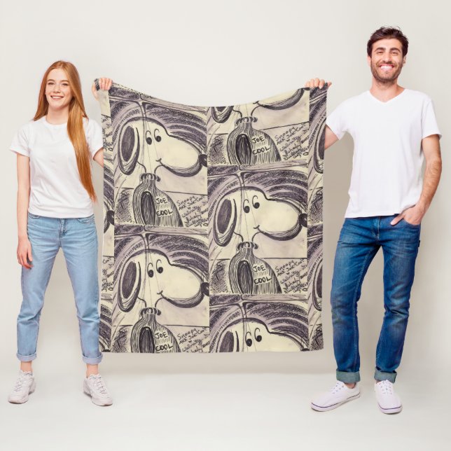 #SNOOPY AKA #JOECOOL FLEECE BLANKET (In Situ)