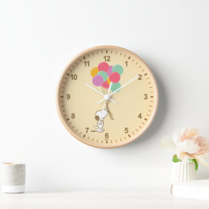 Snoopy and Balloons Clock