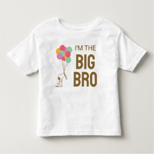 Snoopy and Balloons I'm The Big Brother Toddler T-Shirt