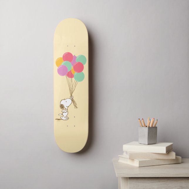 Snoopy and Balloons Skateboard (Wall Art)