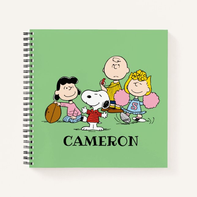 Snoopy and the Gang Play Football Notebook (Front)